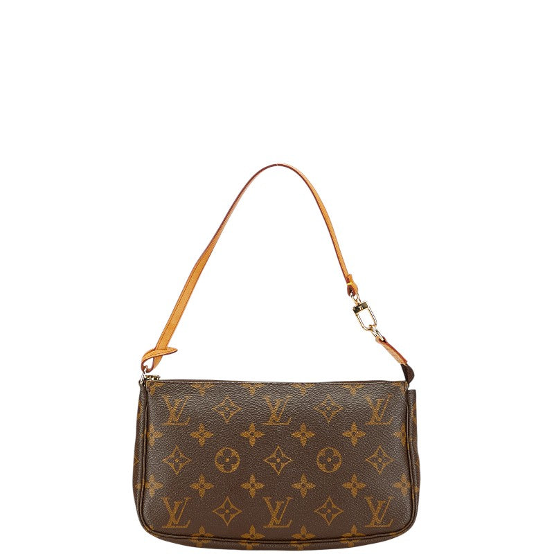 ルイ ヴィトン モノグラム ポシェット アクセソワール ショルダーバッグ M51980 ブラウン PVC レザー レディース LOUIS VUITTON 【中古】
