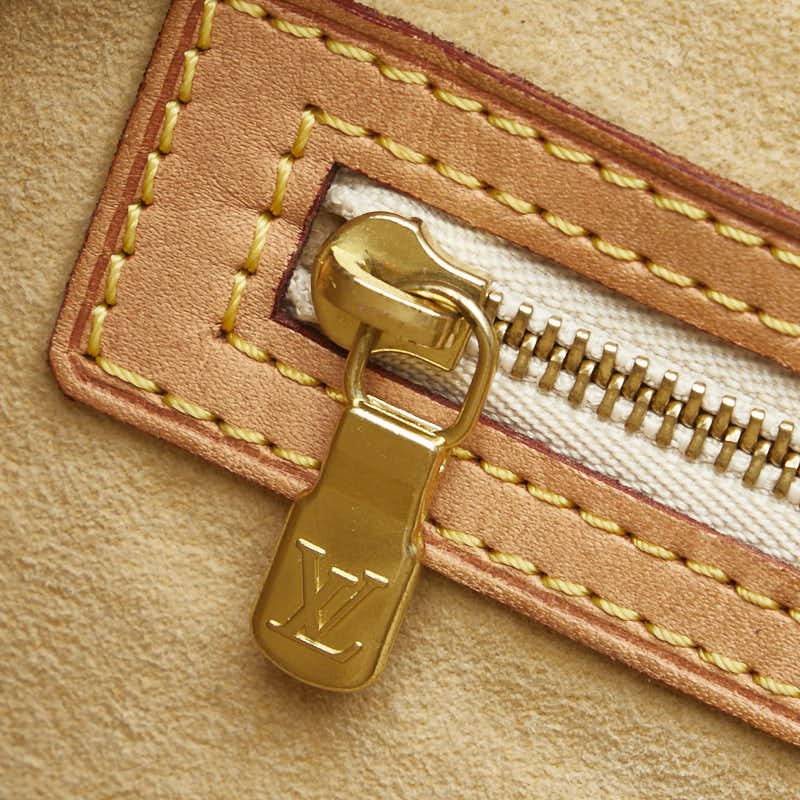 ルイ ヴィトン ダミエ アズール ハムステッド PM ハンドバッグ N51207 ホワイト PVC レザー レディース LOUIS VUITTON 【中古】