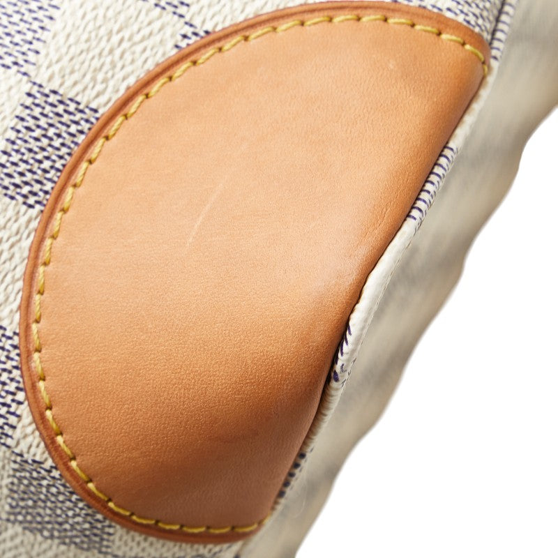 ルイ ヴィトン ダミエ アズール ハムステッド PM ハンドバッグ N51207 ホワイト PVC レザー レディース LOUIS VUITTON 【中古】