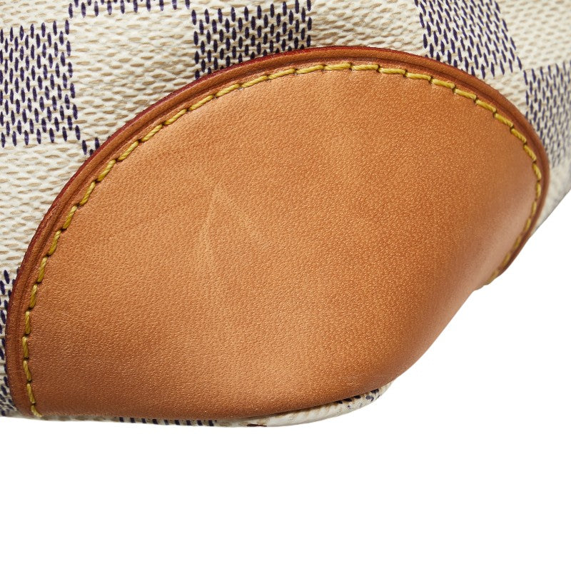 ルイ ヴィトン ダミエ アズール ハムステッド PM ハンドバッグ N51207 ホワイト PVC レザー レディース LOUIS VUITTON 【中古】