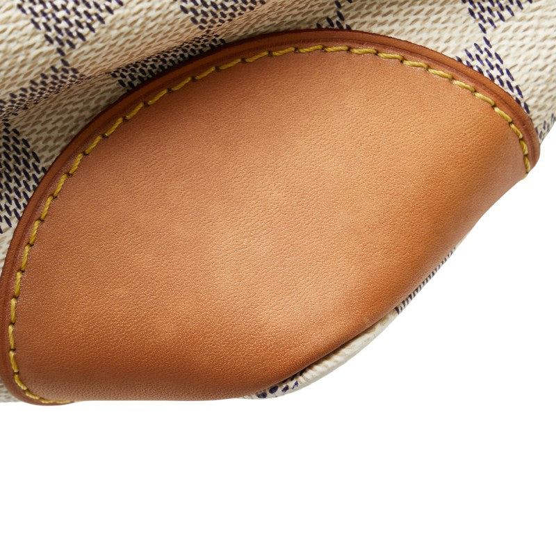 ルイ ヴィトン ダミエ アズール ハムステッド PM ハンドバッグ N51207 ホワイト PVC レザー レディース LOUIS VUITTON 【中古】