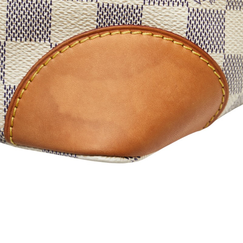 ルイ ヴィトン ダミエ アズール ハムステッド PM ハンドバッグ N51207 ホワイト PVC レザー レディース LOUIS VUITTON 【中古】