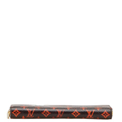 ルイ ヴィトン モノグラムキャット キャットグラム ジッピーウォレット ラウンドファスナー 長財布 M63875 マロン オレンジ PVC レザー レディース LOUIS VUITTON 【中古】