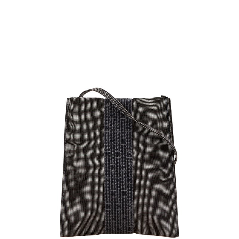 エルメス エールライン ショルダーバッグ ポシェット グレー キャンバス レディース HERMES 【中古】