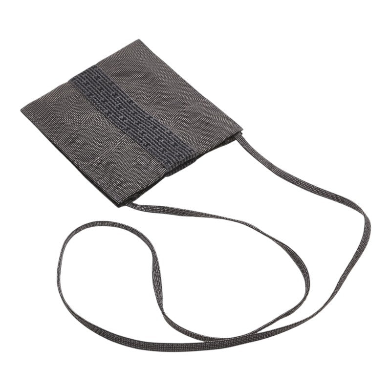 エルメス エールライン ショルダーバッグ ポシェット グレー キャンバス レディース HERMES 【中古】