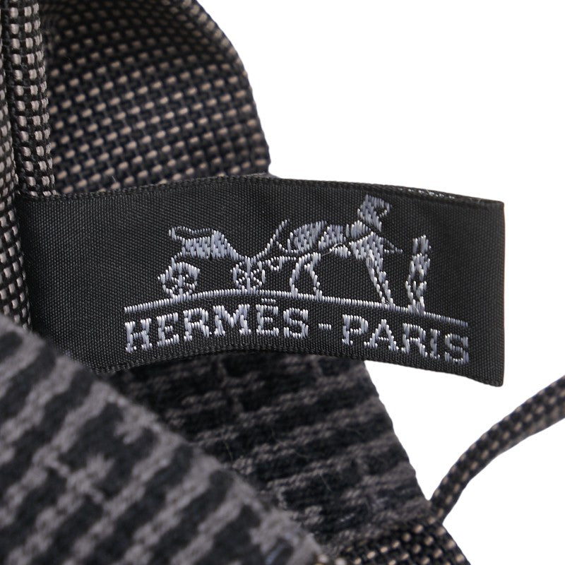 エルメス エールライン ショルダーバッグ ポシェット グレー キャンバス レディース HERMES 【中古】