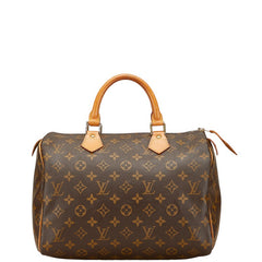 ルイ ヴィトン モノグラム スピーディ30 ハンドバッグ ミニボストンバッグ M41526 ブラウン PVC レザー レディース LOUIS VUITTON 【中古】