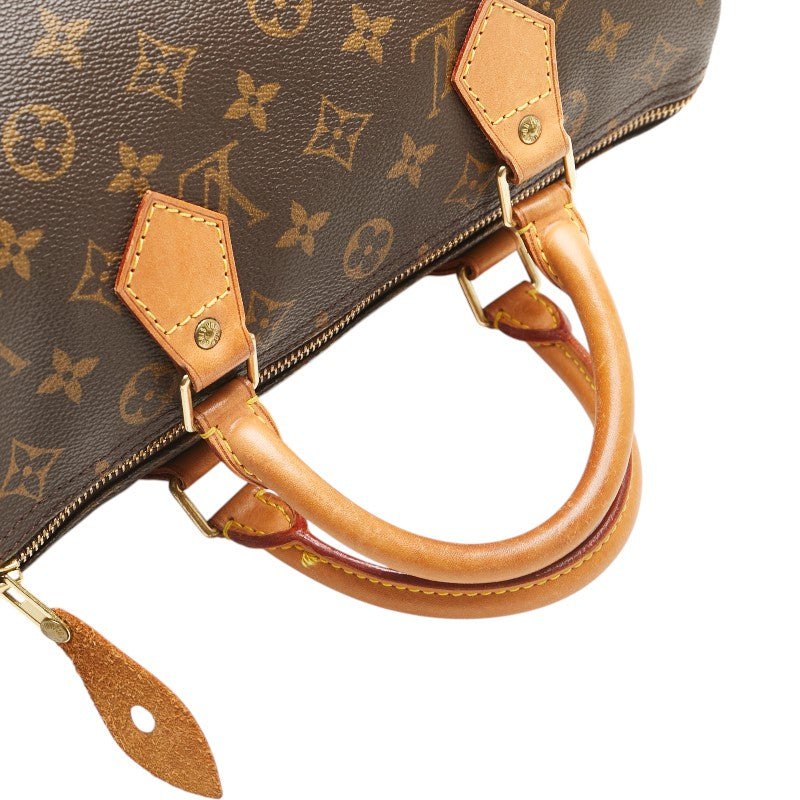 ルイ ヴィトン モノグラム スピーディ30 ハンドバッグ ミニボストンバッグ M41526 ブラウン PVC レザー レディース LOUIS VUITTON 【中古】