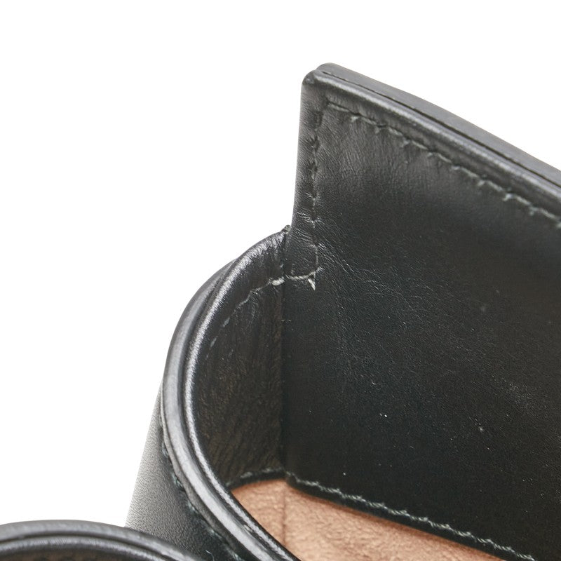 グッチ バンブー ニムフェア ハンドバッグ ショルダーバッグ 2WAY 453767 ブラック レザー レディース GUCCI 【中古】