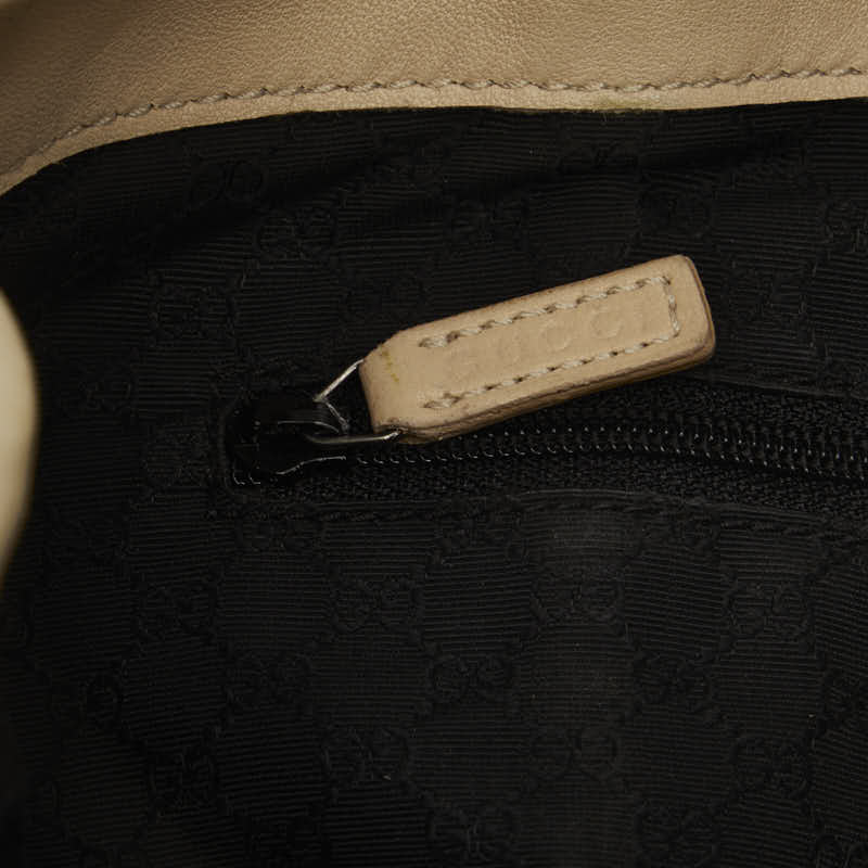 グッチ タッセル ハンドバッグ トートバッグ 001 4403 ホワイト アイボリー レザー レディース GUCCI 【中古】