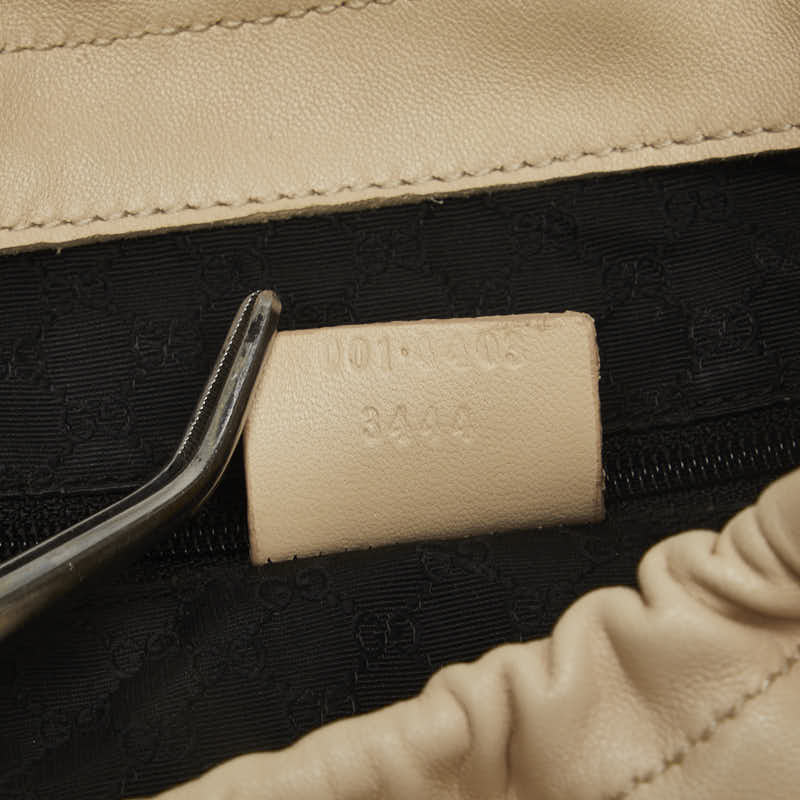 グッチ タッセル ハンドバッグ トートバッグ 001 4403 ホワイト アイボリー レザー レディース GUCCI 【中古】