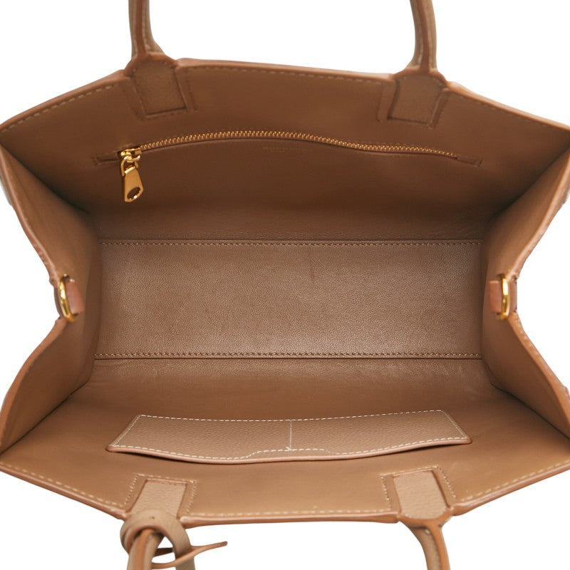 バーバリー フランシスミニ ハンドバッグ ショルダーバッグ 2WAY 8072522 ベージュ ブラウン グレインレザー レディース BURBERRY 【中古】