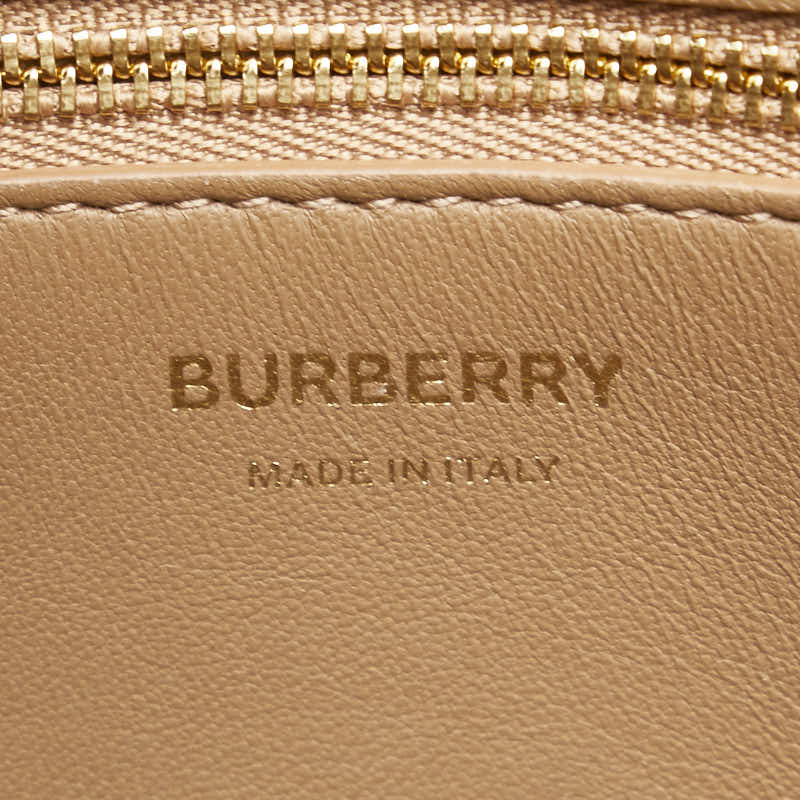 バーバリー フランシスミニ ハンドバッグ ショルダーバッグ 2WAY 8072522 ベージュ ブラウン グレインレザー レディース BURBERRY 【中古】
