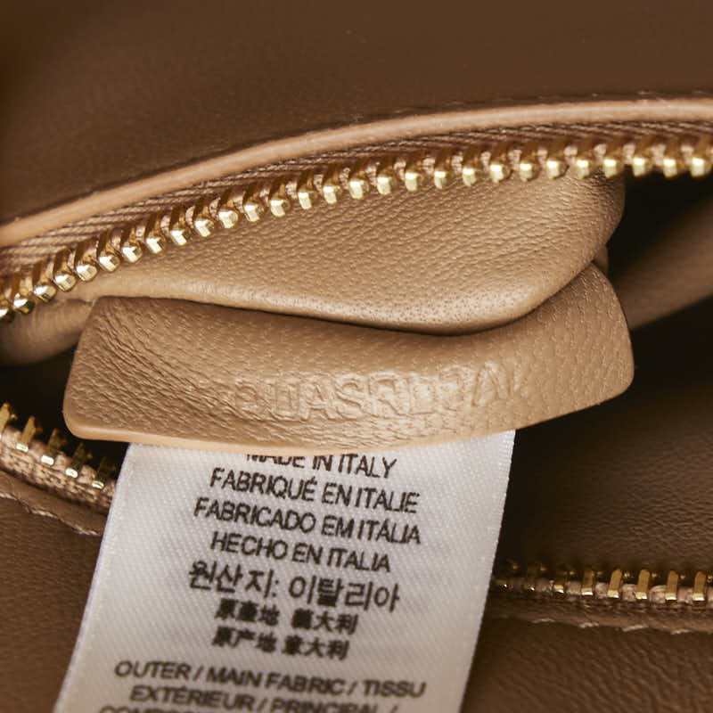 バーバリー フランシスミニ ハンドバッグ ショルダーバッグ 2WAY 8072522 ベージュ ブラウン グレインレザー レディース BURBERRY 【中古】