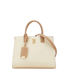 バーバリー フランシスミニ ハンドバッグ ショルダーバッグ 2WAY 8072522 ベージュ ブラウン グレインレザー レディース BURBERRY 【中古】