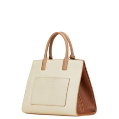 バーバリー フランシスミニ ハンドバッグ ショルダーバッグ 2WAY 8072522 ベージュ ブラウン グレインレザー レディース BURBERRY 【中古】