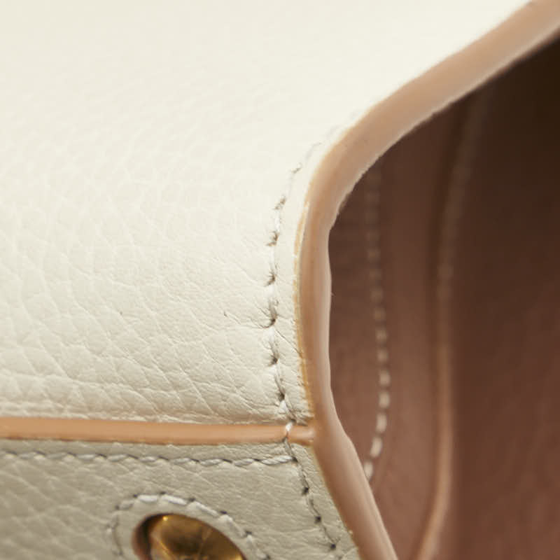バーバリー フランシスミニ ハンドバッグ ショルダーバッグ 2WAY 8072522 ベージュ ブラウン グレインレザー レディース BURBERRY 【中古】