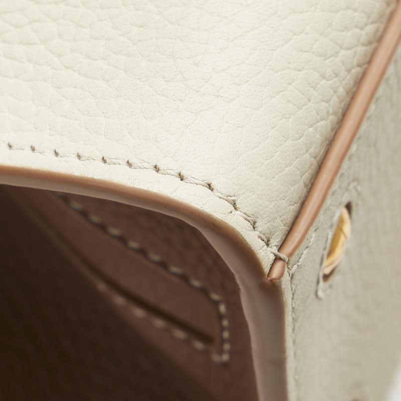 バーバリー フランシスミニ ハンドバッグ ショルダーバッグ 2WAY 8072522 ベージュ ブラウン グレインレザー レディース BURBERRY 【中古】