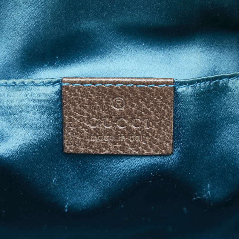 グッチ GGスプリーム オフィディア 斜め掛け ショルダーバッグ 499621 ベージュ ブラウン PVC レザー レディース GUCCI 【中古】
