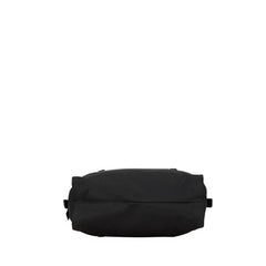 プラダ 三角ロゴプレート トートバッグ ショルダーバッグ ブラック ナイロン レザー レディース PRADA 【中古】