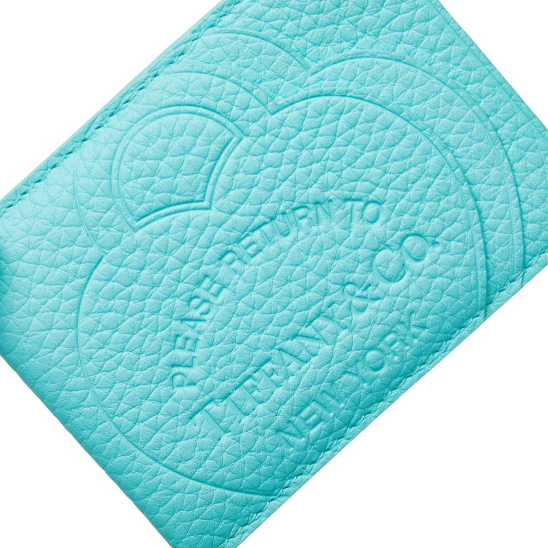 ティファニー リターン トゥ ティファニー カードケース ティファニーブルー レザー レディース TIFFANY&Co. 【中古】