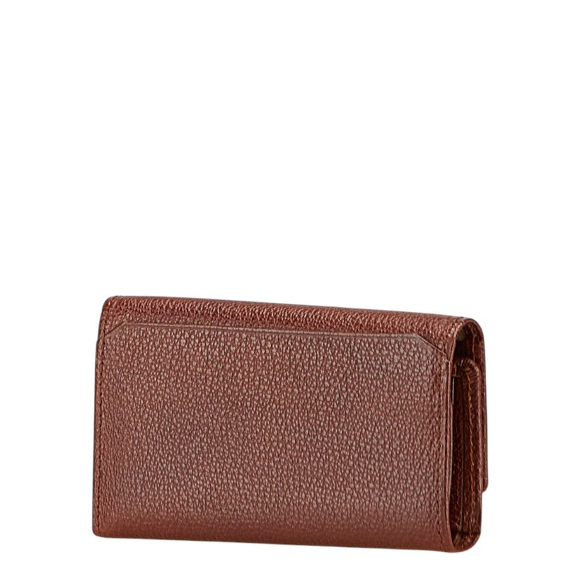 バーバリー ノバチェック キーケース 5連 ブラウン レザー レディース BURBERRY 【中古】