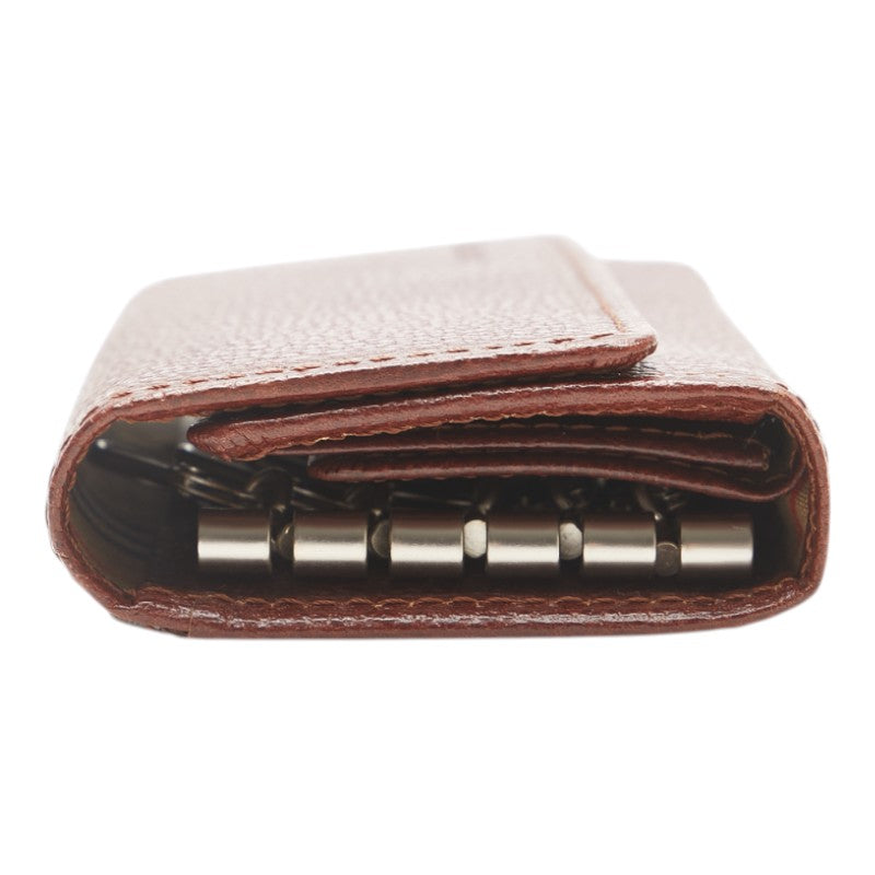 バーバリー ノバチェック キーケース 5連 ブラウン レザー レディース BURBERRY 【中古】