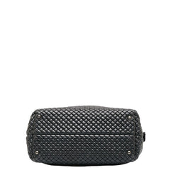 ボッテガヴェネタ イントレチャート ハンドバッグ ブラック レザー レディース BOTTEGAVENETA 【中古】