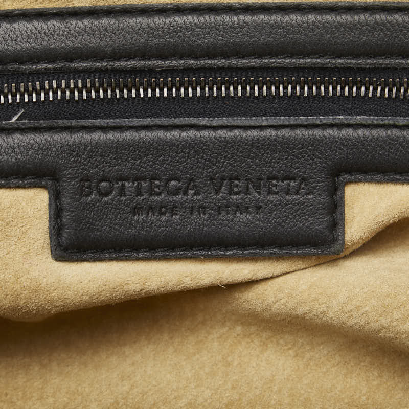 ボッテガヴェネタ イントレチャート ハンドバッグ ブラック レザー レディース BOTTEGAVENETA 【中古】