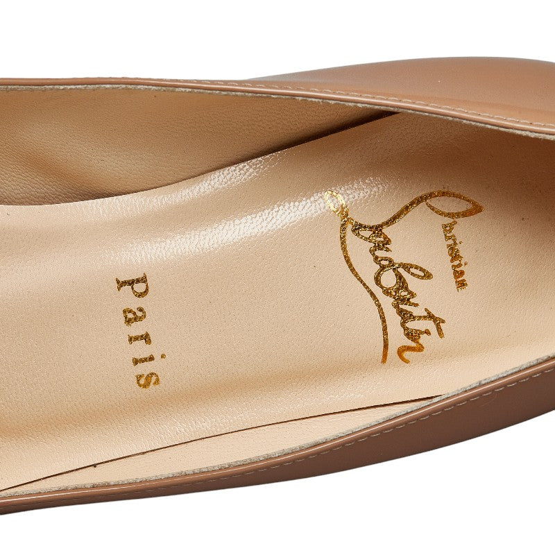 クリスチャンルブタン パンプス ハイヒール サイズ：35 ベージュ パテントレザー レディース Christian Louboutin 【中古】