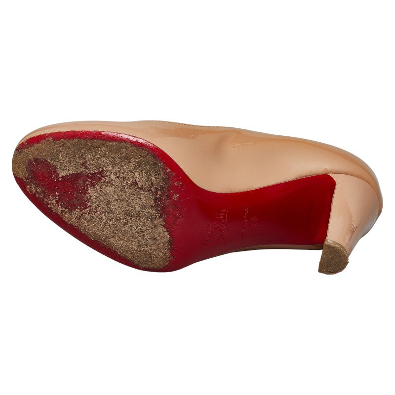クリスチャンルブタン パンプス ハイヒール サイズ：35 ベージュ パテントレザー レディース Christian Louboutin 【中古】