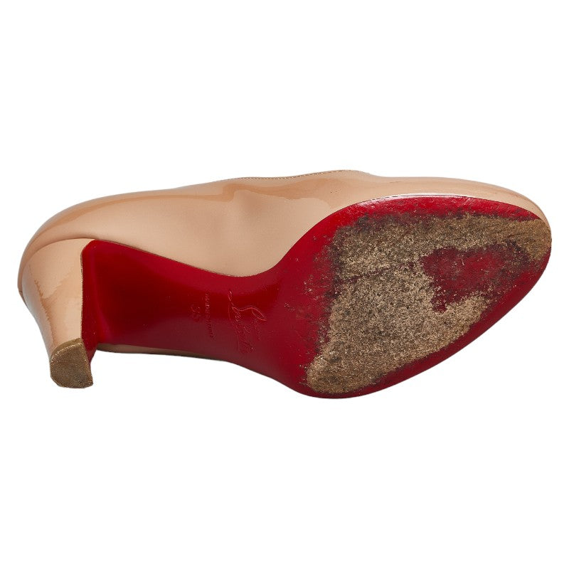 クリスチャンルブタン パンプス ハイヒール サイズ：35 ベージュ パテントレザー レディース Christian Louboutin 【中古】