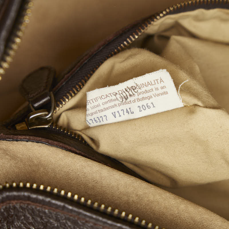 ボッテガヴェネタ ミニボストンバッグ ハンドバッグ ブラウン レザー パイソン レディース BOTTEGAVENETA 【中古】