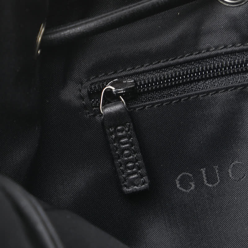 グッチ 巾着バッグ ワンショルダーバッグ 001 3748 2026 ブラック レザー レディース GUCCI 【中古】