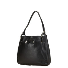 グッチ 巾着バッグ ワンショルダーバッグ 001 3748 2026 ブラック レザー レディース GUCCI 【中古】