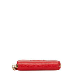 グッチ ソーホー インターロッキングG 二つ折り財布 小銭入れ 598209 レッド レザー レディース GUCCI 中古