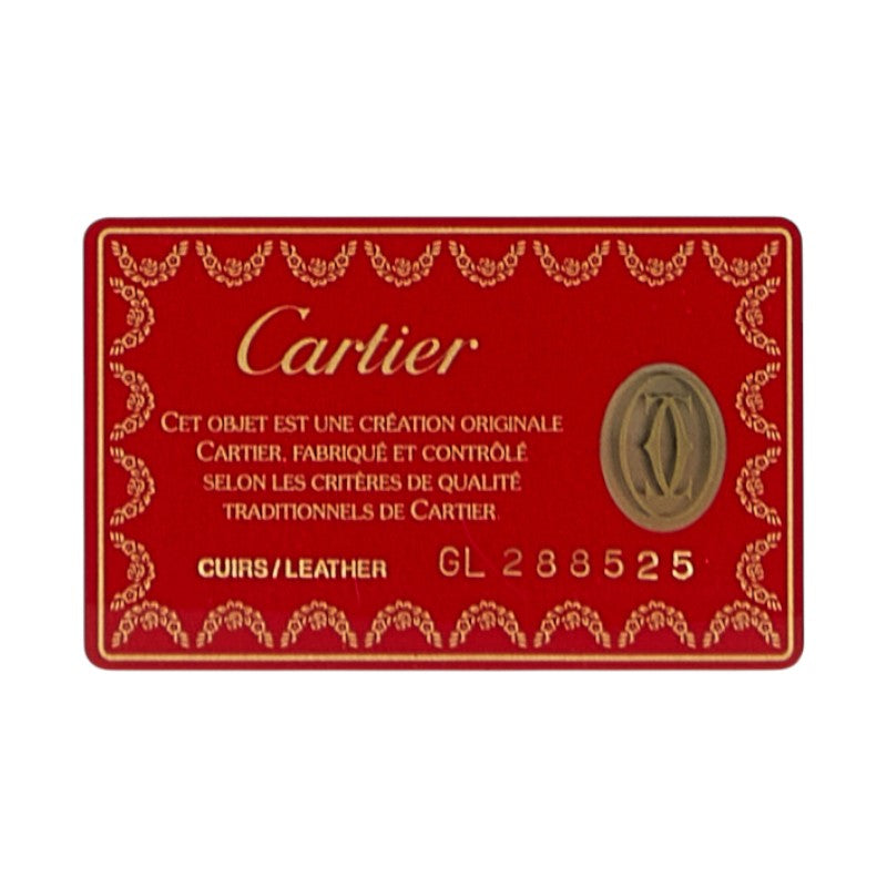 カルティエ パンテール ハンドバッグ ブラウン レザー レディース CARTIER 【中古】