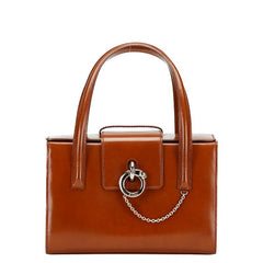 カルティエ パンテール ハンドバッグ ブラウン レザー レディース CARTIER 【中古】