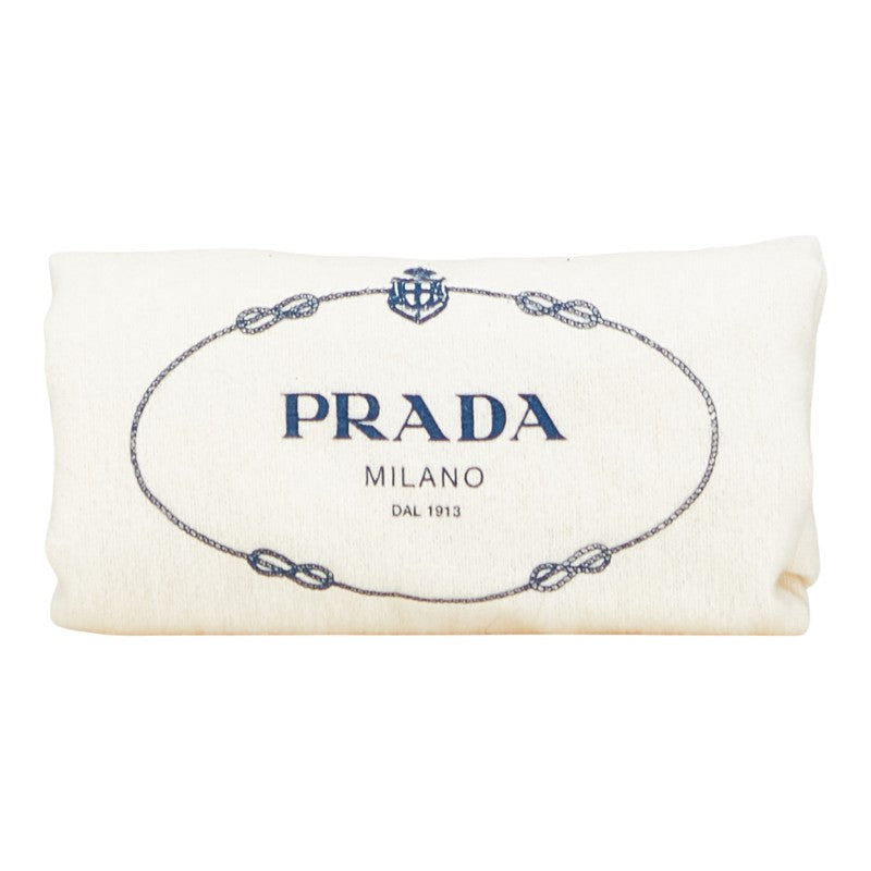 プラダ 三角ロゴプレート ショルダーバッグ ブラック ナイロン レディース PRADA 【中古】