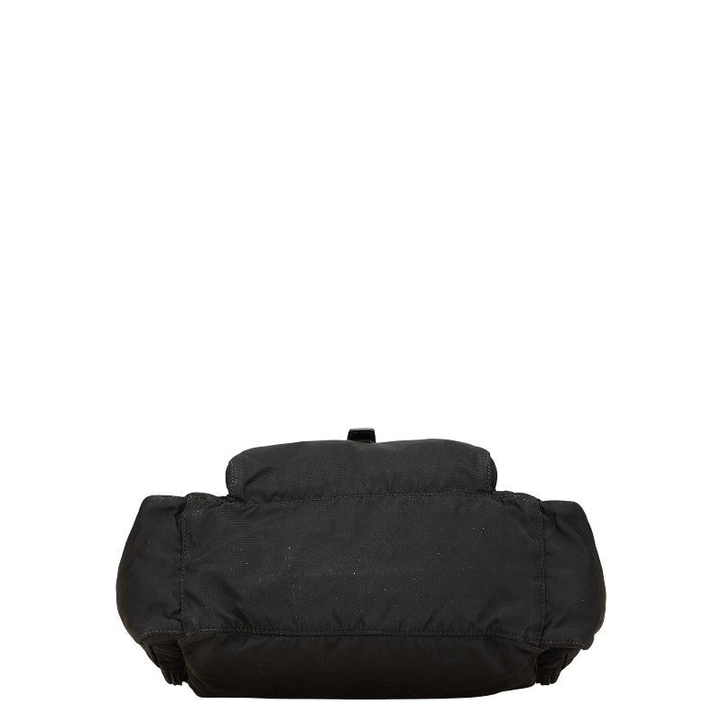 プラダ 三角ロゴプレート ショルダーバッグ ブラック ナイロン レディース PRADA 【中古】