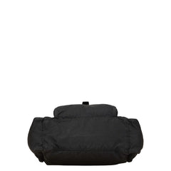 プラダ 三角ロゴプレート ショルダーバッグ ブラック ナイロン レディース PRADA 【中古】
