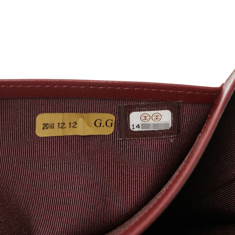 シャネル マトラッセ ココマーク 長財布 ブラック キャビアスキン レディース CHANEL 【中古】