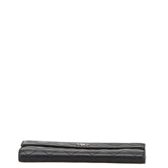 シャネル マトラッセ ココマーク 長財布 ブラック キャビアスキン レディース CHANEL 【中古】