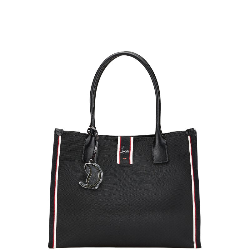 クリスチャンルブタン × BMW 300台限定モデル 118i ファッショニスタ トートバッグ ブラック ホワイト レッド ナイロン レザー レディース Christian Louboutin 【中古】