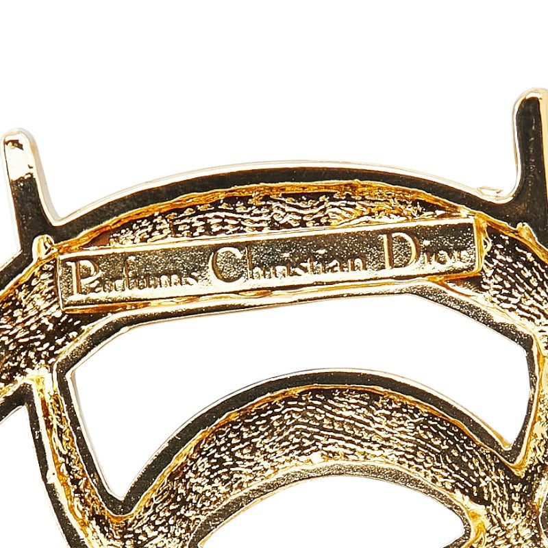ディオール ロゴ ブローチ ゴールド メッキ レディース Dior 【中古】