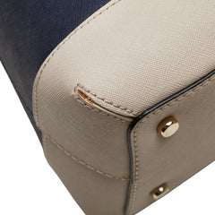 ケイトスペード ハンドバッグ ショルダーバッグ 2WAY ネイビー ベージュ レザー レディース Kate Spade 【中古】