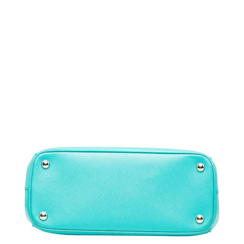 プラダ ガレリア ハンドバッグ ショルダーバッグ 2WAY 1BA863 エメラルドグリーン レザー レディース PRADA 【中古】