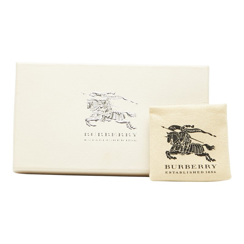 バーバリー L字ファスナー 長財布 ブラック レザー レディース BURBERRY 【中古】