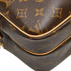 ルイ ヴィトン モノグラム リポーターPM 斜め掛け ショルダーバッグ M45254 ブラウン PVC レザー レディース LOUIS VUITTON 【中古】