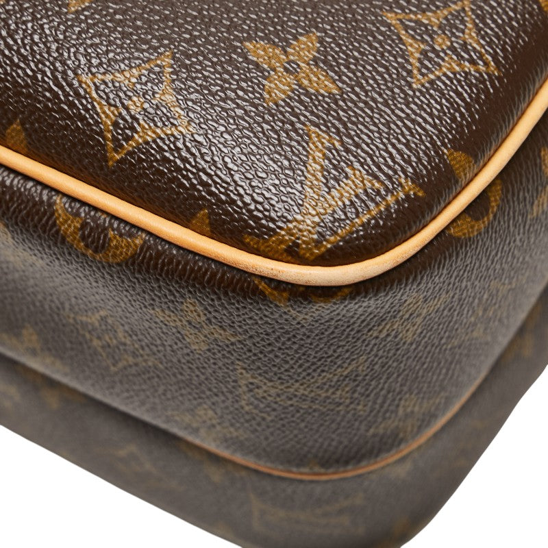 ルイ ヴィトン モノグラム リポーターPM 斜め掛け ショルダーバッグ M45254 ブラウン PVC レザー レディース LOUIS VUITTON 【中古】